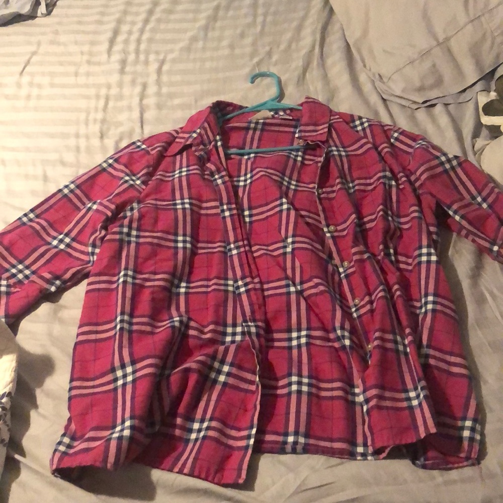 Button Down Plaid Shirt